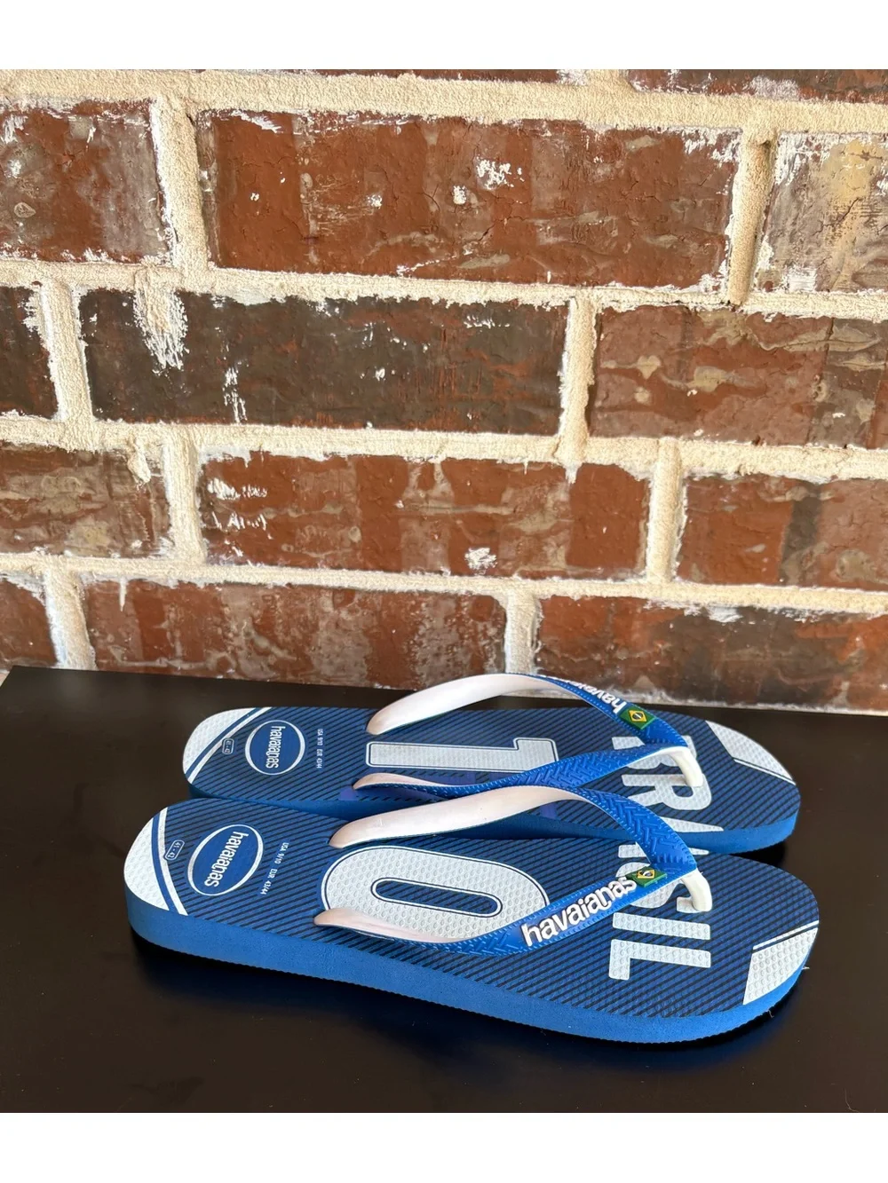 Havaianas Teams Brasil 10 Flip Flops Special Edition Men's Size 9/10